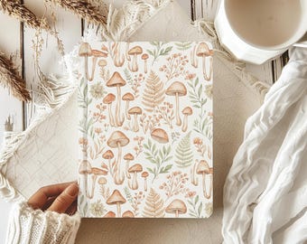 Mushroom Cottagecore Journal, Botanical Fungi Diary, Forest Nature Notebook