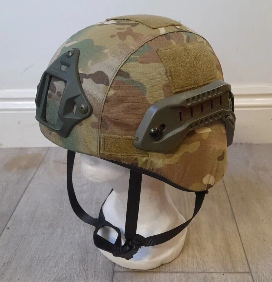 thumbnail interactive-video image 1 of ATAIRSOFT Tactical Helmet Cover For MICH 2000/ACH Helmets - Multicam Ripstop Fabric 1 of 6