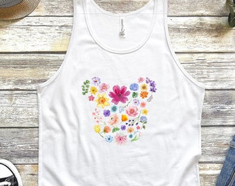 Disney Mickey Flower Shirt - Unisex Jersey Tank