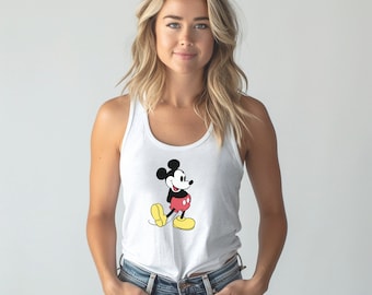 Retro Mickey Mouse Unisex Jersey Tank