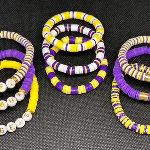 LSU gameday bracelets