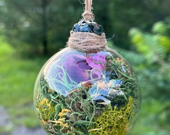 Home Protection Witch Ball Sealed with Bloodstone | Anti-Anxiety Witch Ball | Witches Amulet| Banish Negativity