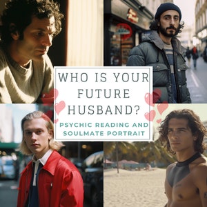 Psychic Future Husband Sketch and Reading: Personalized Portrait (Digital)