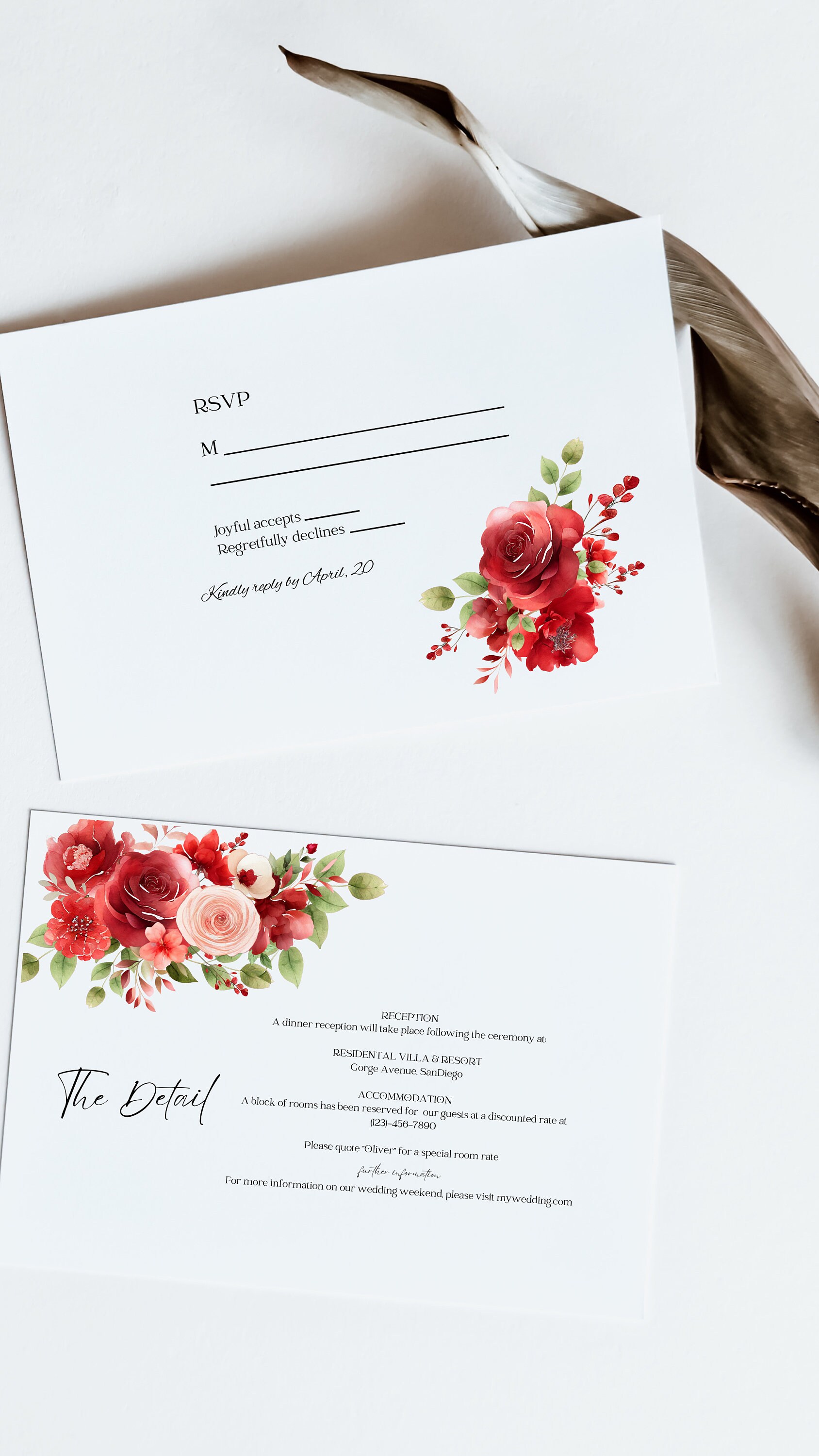 Watercolor Red Rose Boutique Clipart Red Flower Clipart Red Etsy