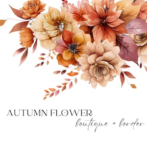 Imágenes prediseñadas florales de acuarela, imágenes prediseñadas de otoño, imágenes prediseñadas florales de otoño, ramos de otoño de acuarela, imágenes prediseñadas de otoño