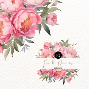 Aquarell rosa Pfingstrose Eukalyptus Clipart Pfingstrose Eukalyptus Clipart Floral Clipart Hochzeit Clipart rosa Pfingstrose Blumen Clipart Digital PNG