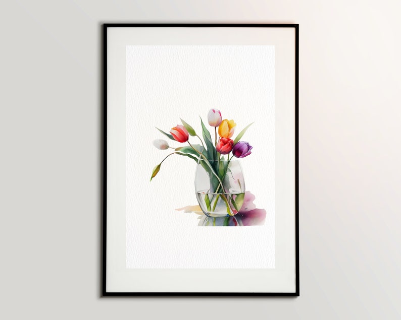 Watercolor Tulip Clipart Bundle, Spring Tulips Clipart PNG, Spring ...