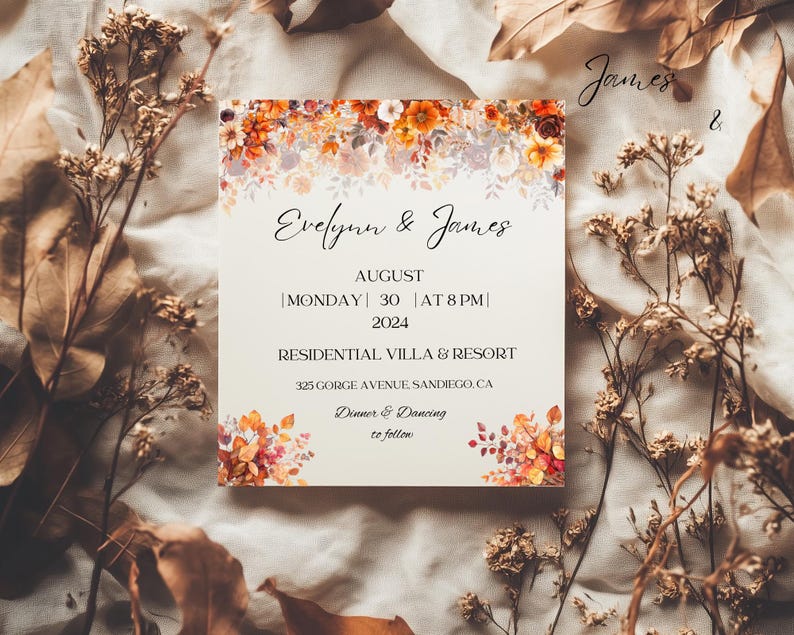 Watercolor Fall Botanical Clipart Autumn Flowers Illustrations Clip art Floral Fall png Autumn Leaves Foliage Sublimation Autumn Florals