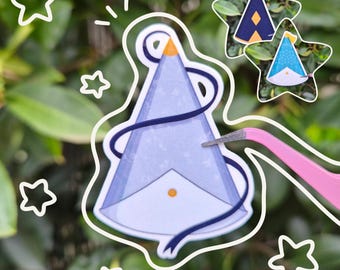 Witch Hats Glossy Vinyl Stickers