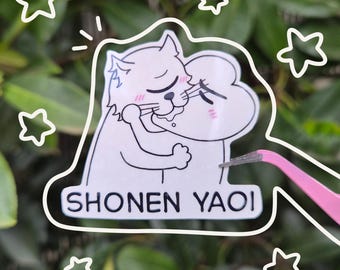 Shonen Yaoi Holographic Vinyl Sticker