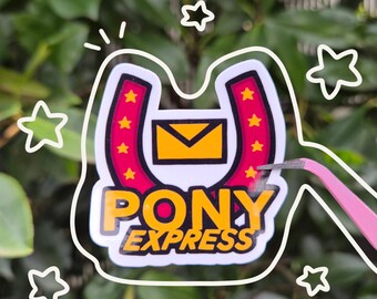Pony Express Glossy Vinyl Sticker