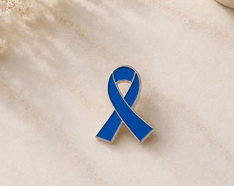 Blue Ribbon Enamel Pin
