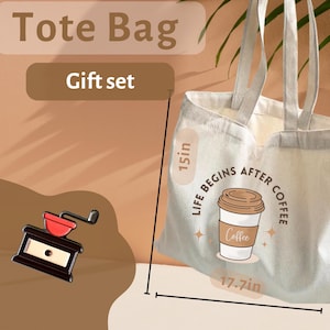Coffee GrinderEnamel pin and/ or  Tote Gift set