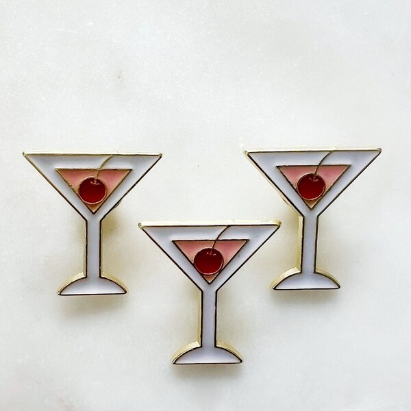 Martini Enamel Pin