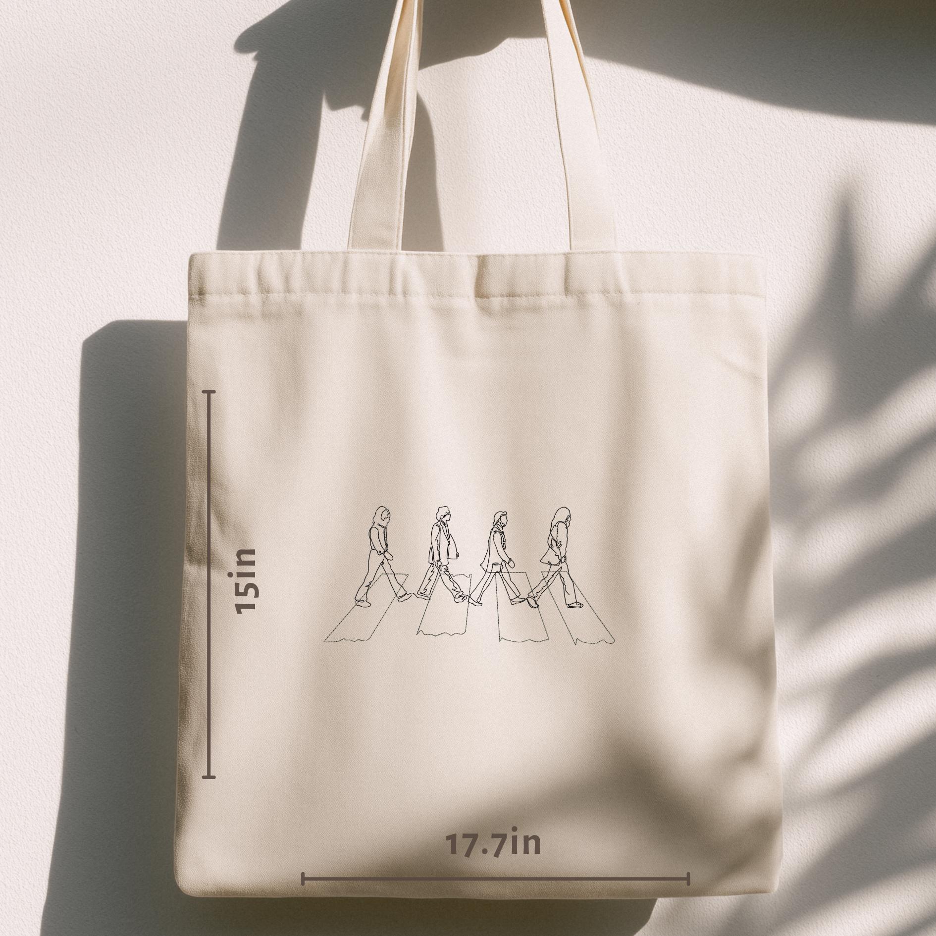 刺繍入りビートルズ風アビーロードトートバッグ - Etsy 日本