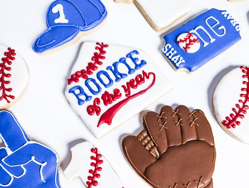 Baseball Cookies for the Rookie of the Year Cookies Can Be Etsy