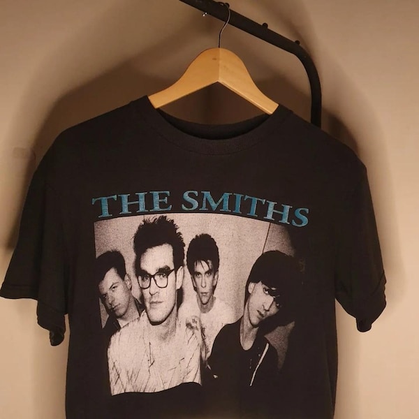 T-shirt The Smiths Tour Concert 90s – Noir – 100% Coton – Taille S à 5XL