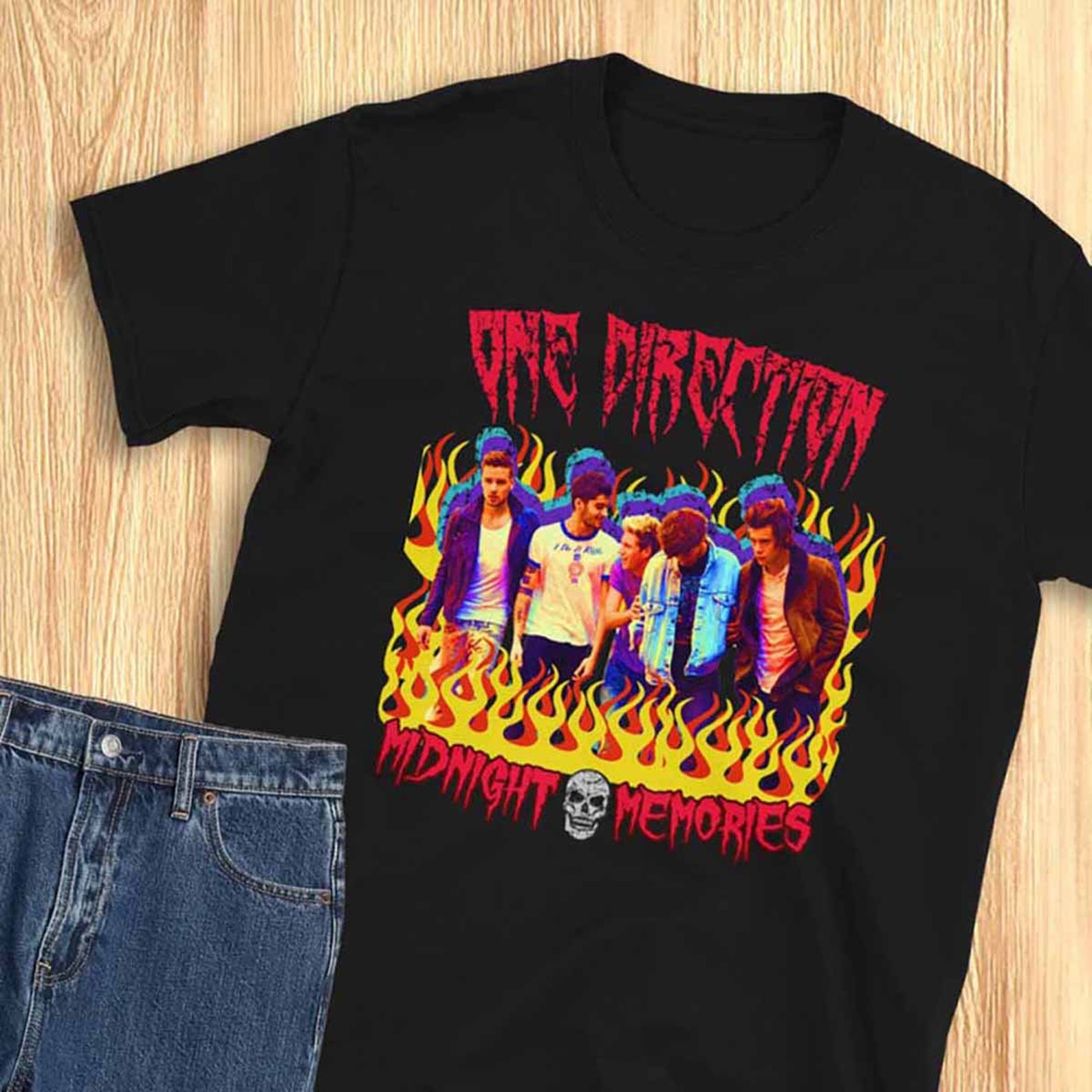 One Direction One Direction Shirt One Direction Heavy Metal Etsy