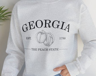 Georgia Peach State Sweatshirt | Unisex Travel Pullover