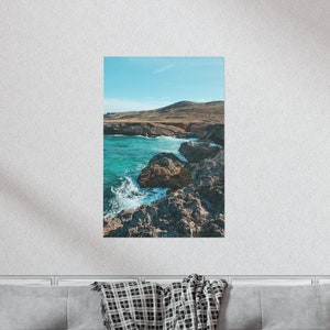 Aruba Seascape Poster | Arikok National Park, Travel Photography image 1