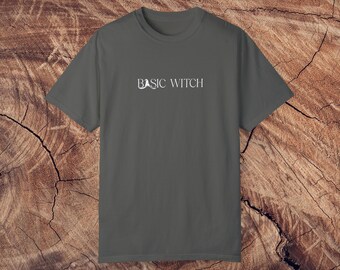 Basic Witch Comfort Colors T-shirt | Custom Fall Shirt | Halloween Graphic Tees
