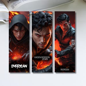 Xaden Riorson Bookmarks, Bookish, Bookworm, Bookaholic, Book Lover, Gift, Reading Accessories, Page Marker, Travel Bookmark, Fourth Wing