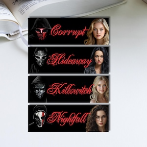 Devil&#39;s Night, The Four Horsemen Bookmarks, Bookish, Bookworm, Bookaholic, Book Lover, Dark Romance