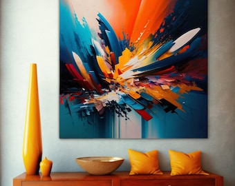 Kaleidoscope of Emotions - Stretched Canvas Art - Modern