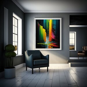 Passionate Energy Abound - Printed Poster Art - Vibrant Abstract Painting - Wall Art Decor, Multiple Sizes