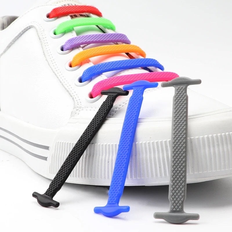 No Tie Shoelaces, Screw Lock for Any Shoe, Size, Age, Ideal for Trainers,  Boots, Running, Kids 