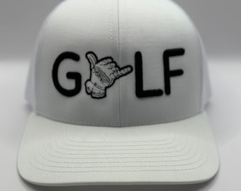 Shaka Golf Hat, Adjustable Cap, Golfing Hat, Sportswear, Golf Accessories
