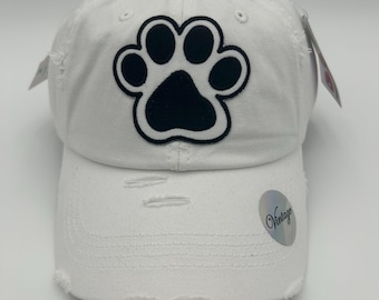 Paw Print Ponytail Hat