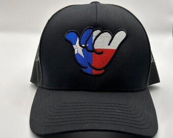 Texan Shaka Hand Texas Flag, Lone Star State Symbol, Texas Pride Gesture, Texan Souvenir