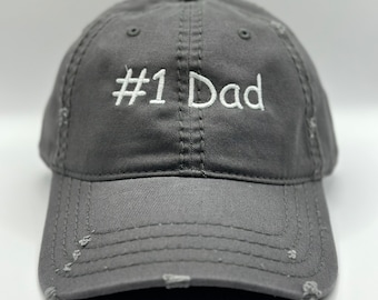 Number 1 Dad hat, baseball cap, father's day gift, dad hat