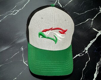 Mexico Eagle 3D Cap, Embroidered Baseball Hat, Cinco de Mayo Headwear, Mexican Flag Cap, Patriotic Eagle Accessory