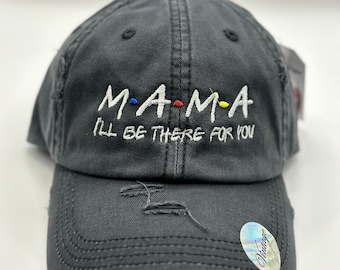 Mama Hat | Distressed Baseball Ponytail Hat | Gifts for Mom | Mom Life | Hats for Moms | New Mom Gift