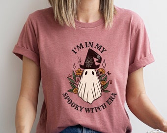 Spooky Witch Era Ghost Halloween T-Shirt Gift for Sister, Halloween Girls Matchy
