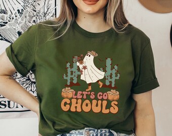 Lets Go Ghouls Halloween Tee: Spooky Season Festival Shirt Holloween Shirt for Pumpkin Patch