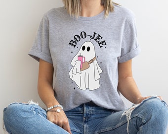 Ghost Halloween T-Shirt, Boo Gee with Tumbler