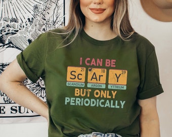 Scary Periodic Table Halloween T-Shirt - Fall Vibes Tee Halloween Outfit