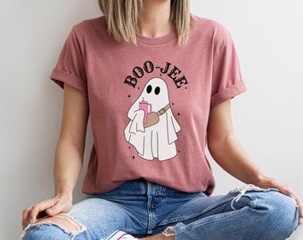 Geeky Halloween Ghost T-Shirt: Spooky Season Tee Halloween Shirt