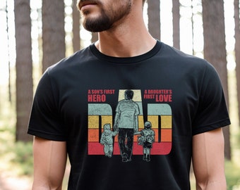 Retro Super Dad Shirt, Father's Day Gift, Hero Dad Tee