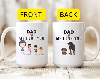Personalized Pet & Kids Mug, Custom Photo Gift for Dad