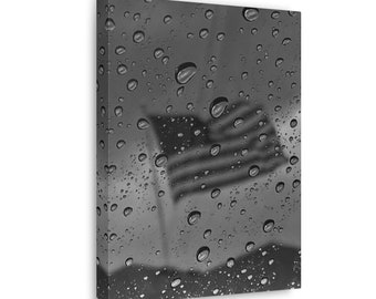 American Flag, Black & White, Wall Decor, Home Decor, Patriotic