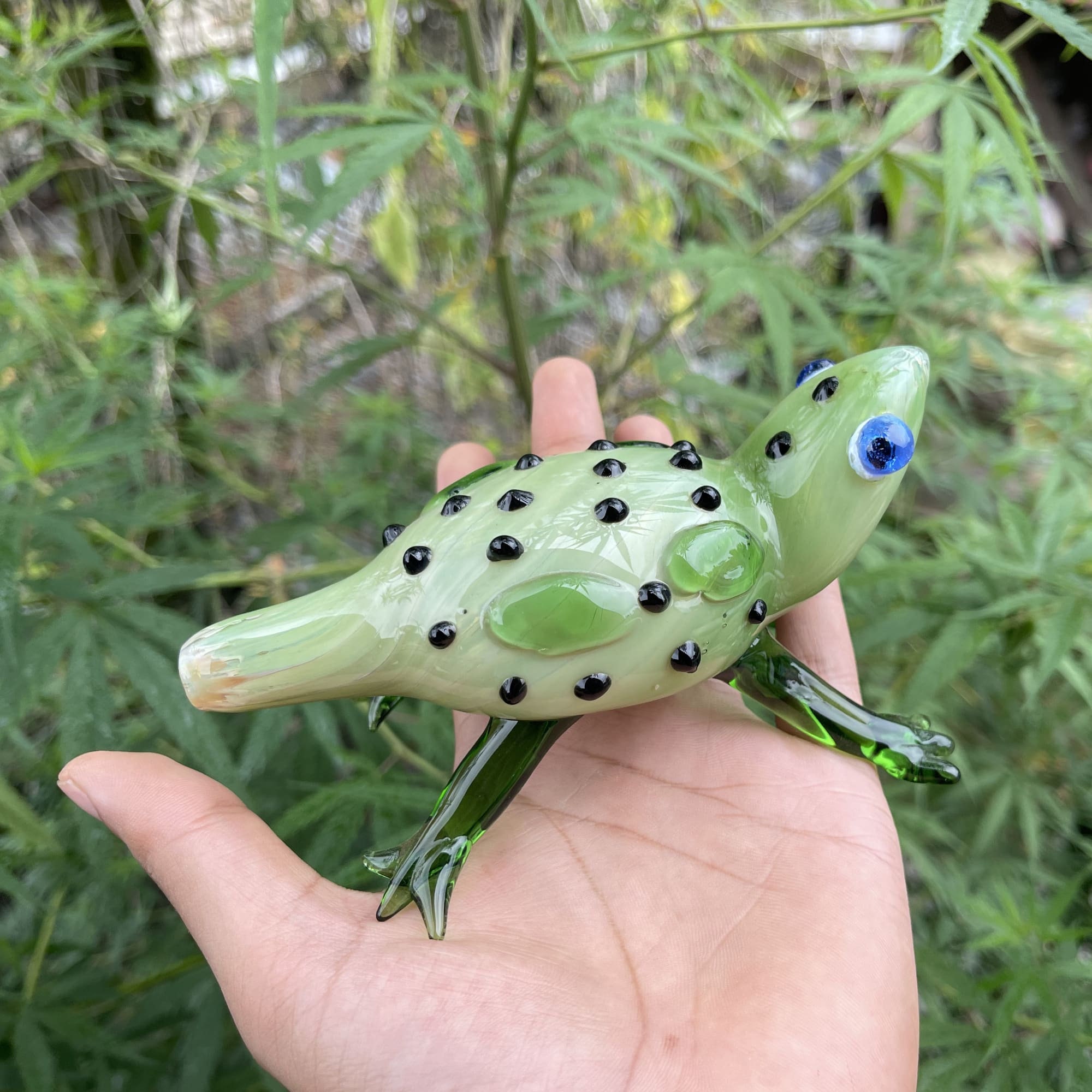 Frog Glass Smoking Pipe Handblown – Murky Waters Studio
