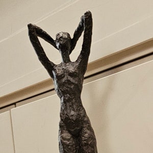 statue danseuse 59 ou 80 ou 120 et 140 cm sculpture en résine bronzée ou laquée noire image 1
