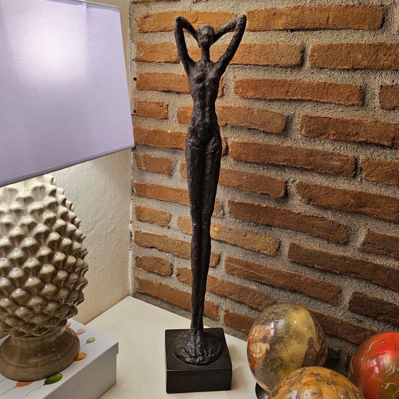 statue danseuse 59 ou 80 ou 120 et 140 cm sculpture en résine bronzée ou laquée noire image 10