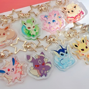 Fascino Eeveelution / Sylveon / Umbreon / Portachiavi / Supporto per telefono / Magnete / Spilla / Fascino per borsa / Acrilici bifacciali