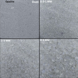 Crushed Opalite Coarse Gemstone Powder All Size Opalite Coarse Stone Healing Powder Crush Stone Dust Woodwork Massage Powder Inlay