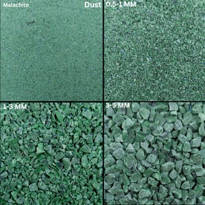 Malachite Crushed Gemstone Powder All Size Malachite Coarse Stone Healing Powder Crush Stone Inlay Dust Powder Woodwork Powder Ring Inlay